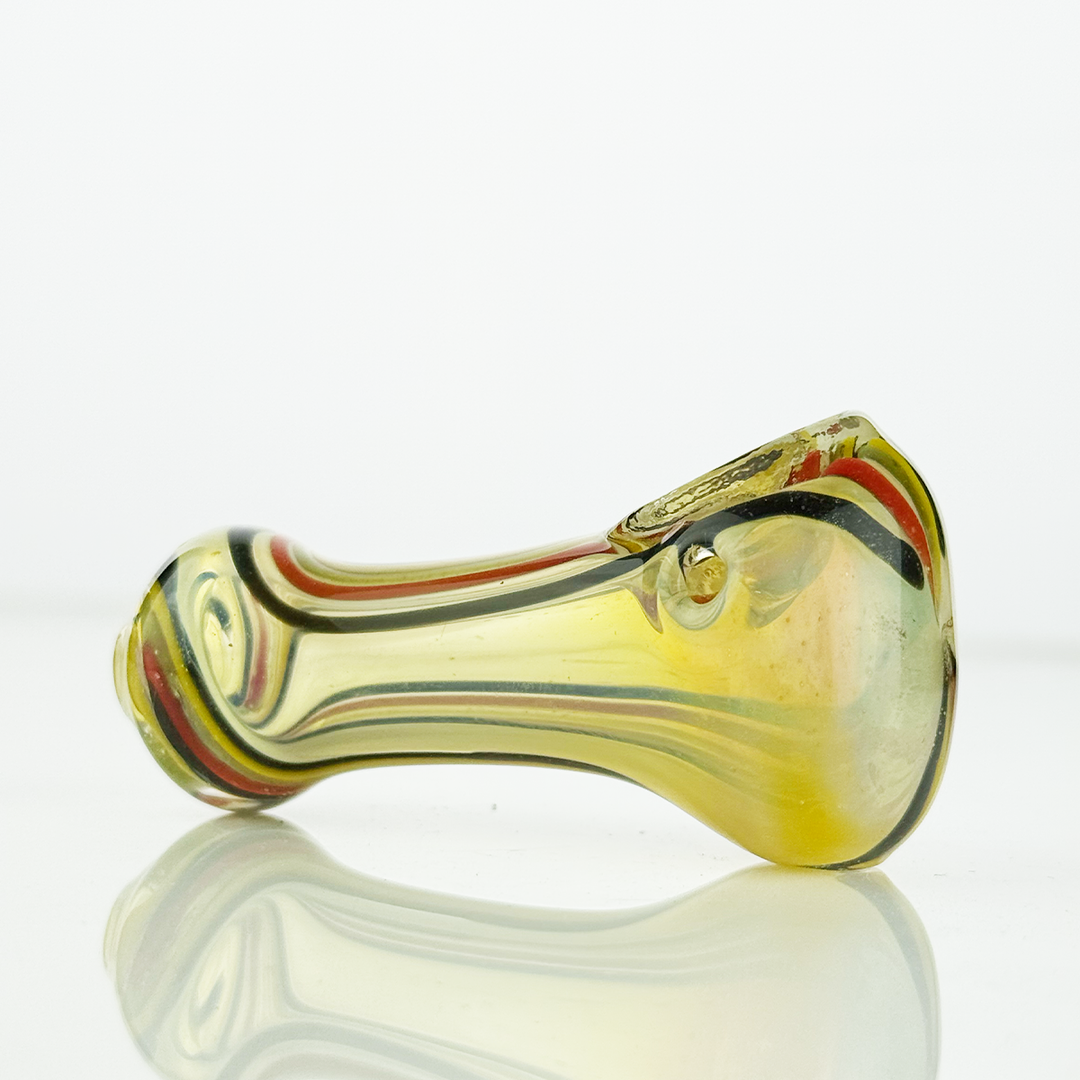 Compact 2.5in Silver Fume Glass Hand Pipe