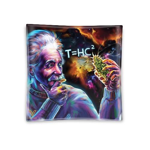 Einstein Black Hole Tempered Glass Ashtray