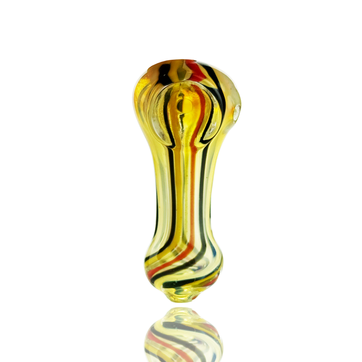 Compact 2.5in Silver Fume Glass Hand Pipe