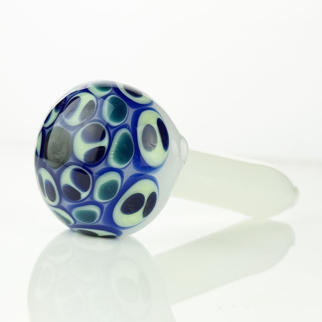 4.5" Artistic Head Color Tube Glass Pipe