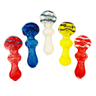 Colorful Frit Glass Spoon Hand Pipe 3-Inch