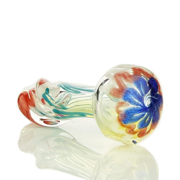 Compact 2.5-Inch Silver Fume Twisted Hand Pipe