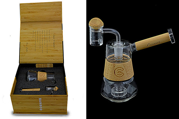 Premium Wood & Glass Dab Rig Collection