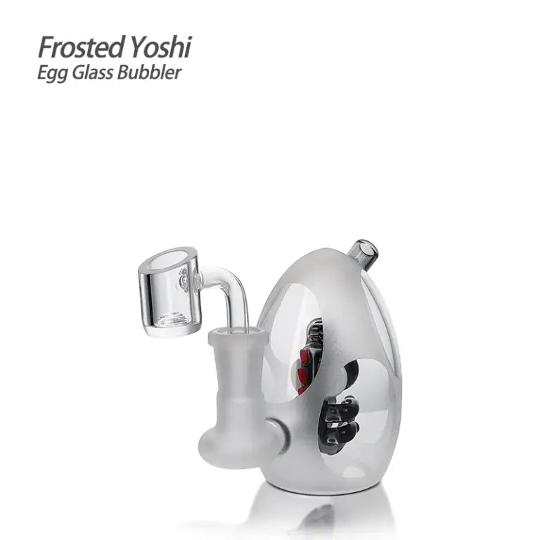 Fetal Yoshi Egg Glass Bubbler with Dinosaur Design