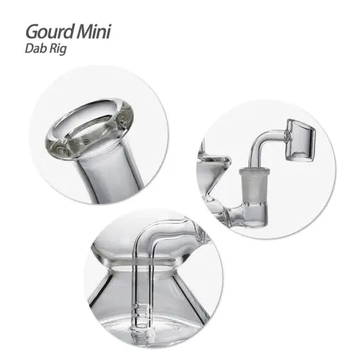Gourd Mini Dab Rig with Medical-grade Glass for Optimal Performance