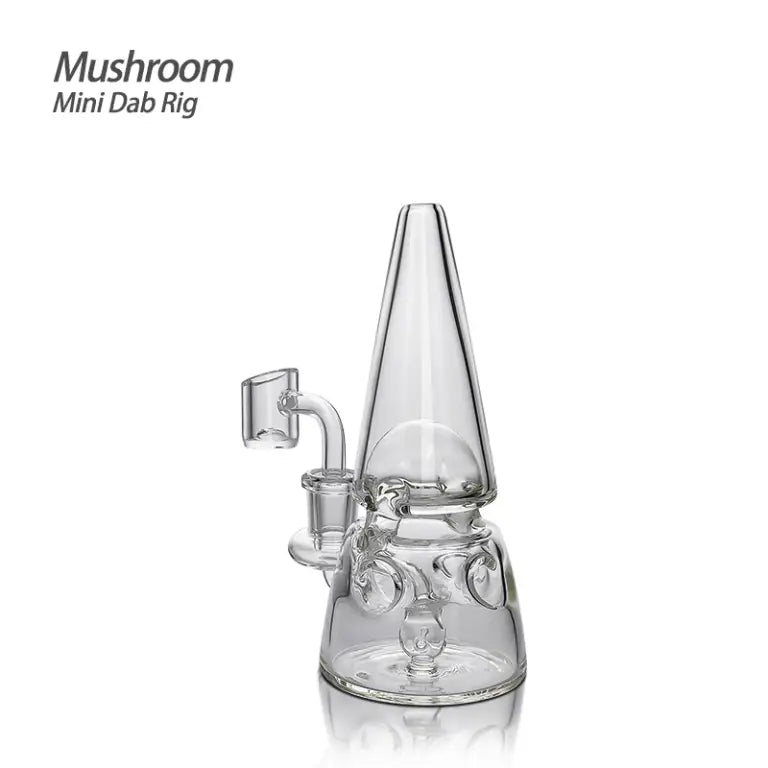 Mini Dab Rig with Borosilicate Recycler and Quartz Banger Compatibility