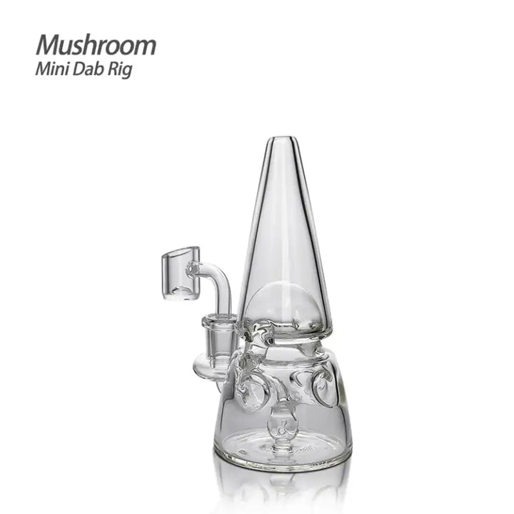 Mini Dab Rig with Borosilicate Recycler and Quartz Banger Compatibility