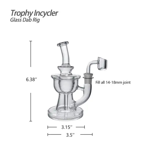 Portable Glass Dab Rig for Travel and Camping
