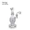 Fab Egg Glass Dab Rig with Swiss Matrix Percolator and Clear Borosilicate