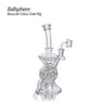 Ballsphere Recycler Glass Dab Rig with Thick Borosilicate Construction - Clear