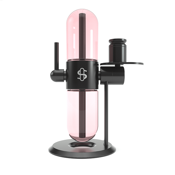 Large Pink Borosilicate Glass Globe