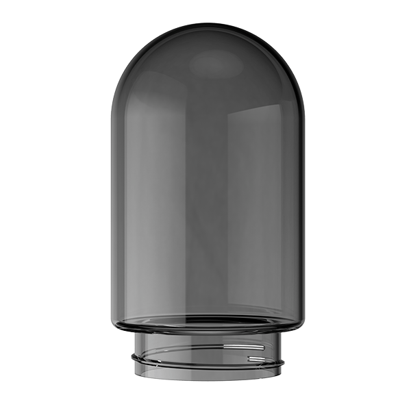 Large Gray Glass Globe for Infusers