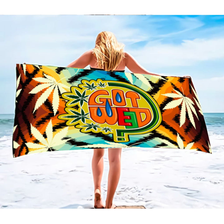 Got Weed Beach Towel 🍃 - Show Your Chill Vibes