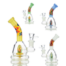 6 Inch Water Pipe with Dome Shower Perc and 14mm Bowl