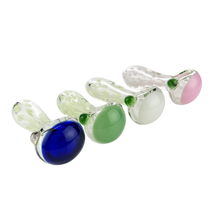 4 Inch Double Glass Slime Dot Hand Pipe