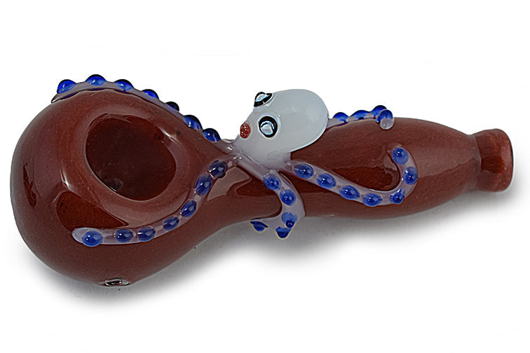 Vibrant Octopus Glass Hand Pipe