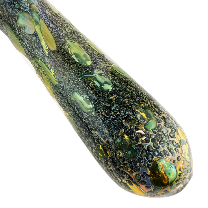 Gold Fume 5-Inch Hand Pipe with Black Frit