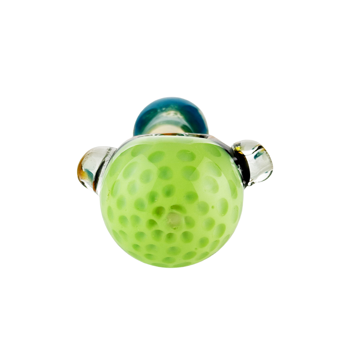 4.5in Slime Head Gold Fume Hand Pipe