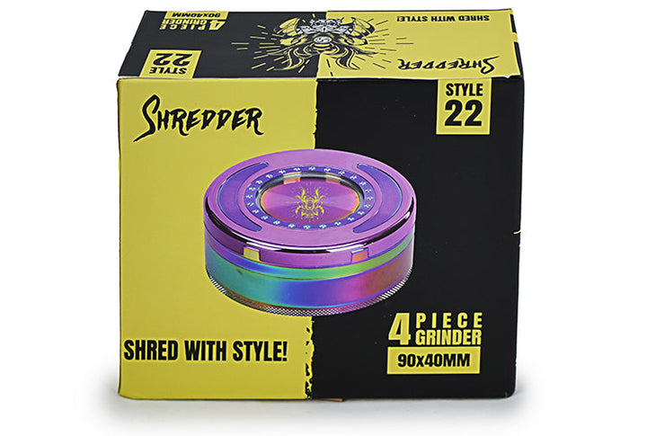 Heavy Duty 4-Piece Dry Herb Grinder - 90x40mm