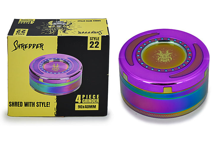 Heavy Duty 4-Piece Dry Herb Grinder - 90x40mm