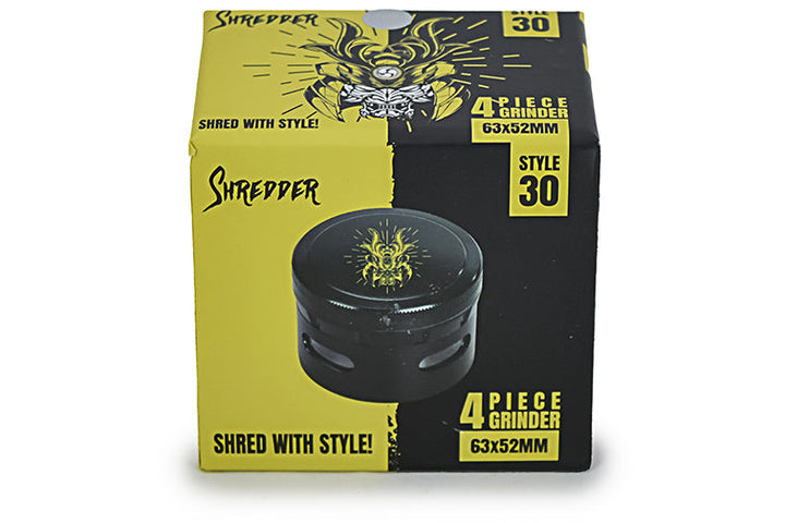 Durable 4-Piece Dry Herb Grinder 63x52mm