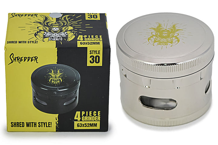 Durable 4-Piece Dry Herb Grinder 63x52mm