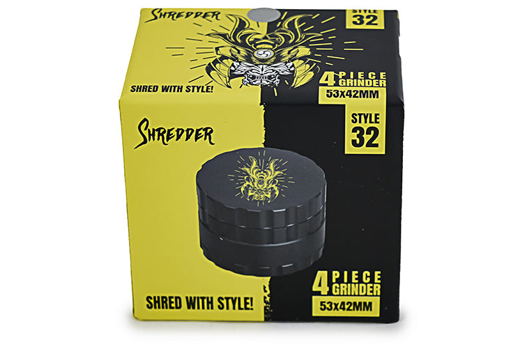 Robust 4-Piece Shredder Grinder with Gift Box