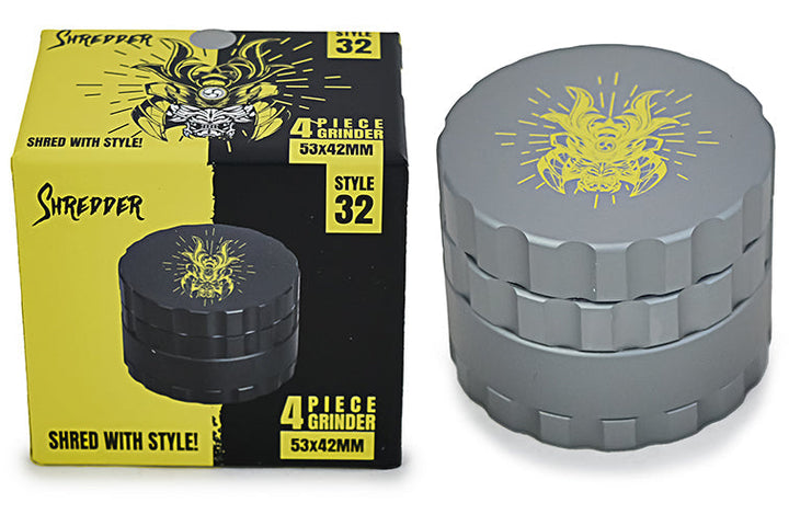 Robust 4-Piece Shredder Grinder with Gift Box