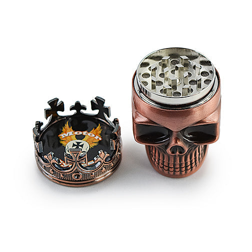 Crowned Skull Dry Herb Grinder (2-inch)