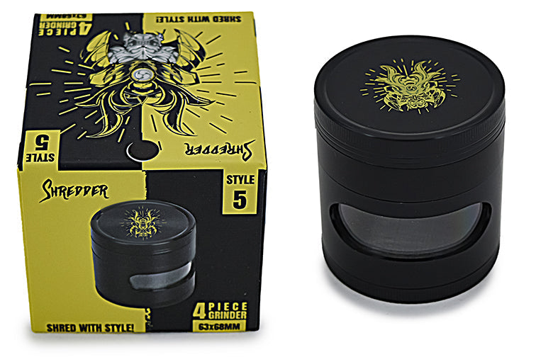 Heavy Duty Four-Piece Grinder with Viewing Window