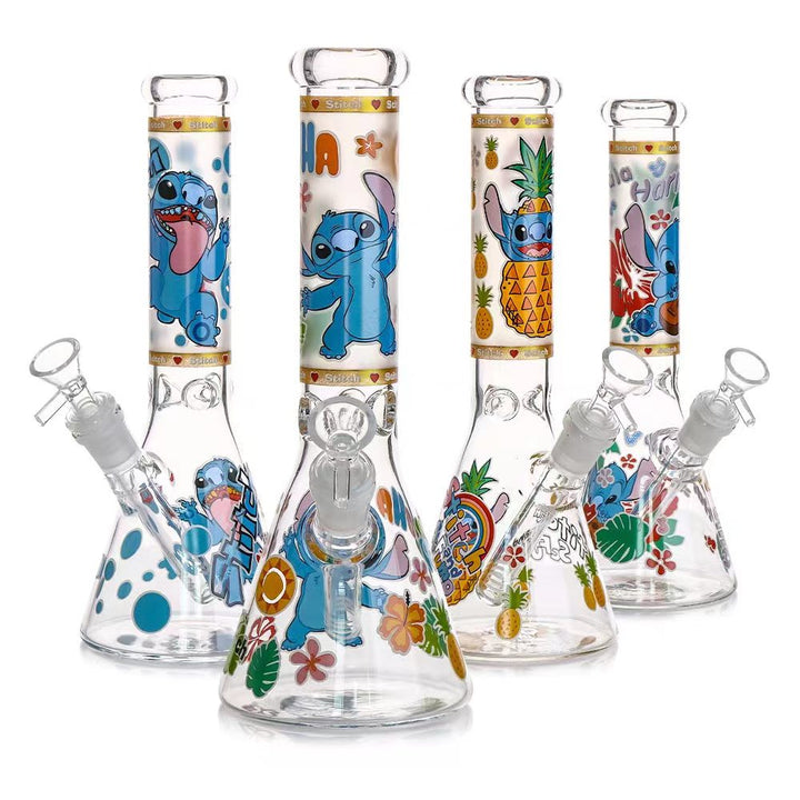 10 Inch Glow Beaker Water Pipe