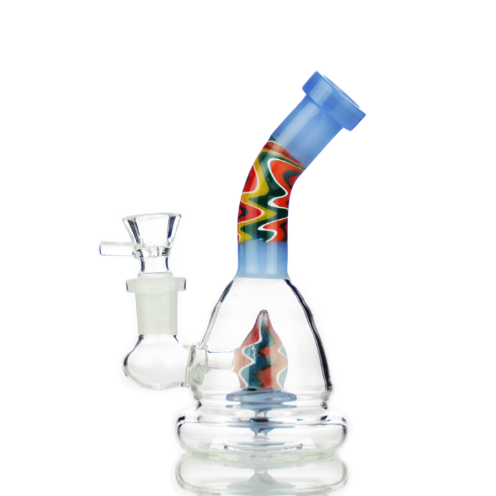 6 Inch Water Pipe with Dome Shower Perc and 14mm Bowl