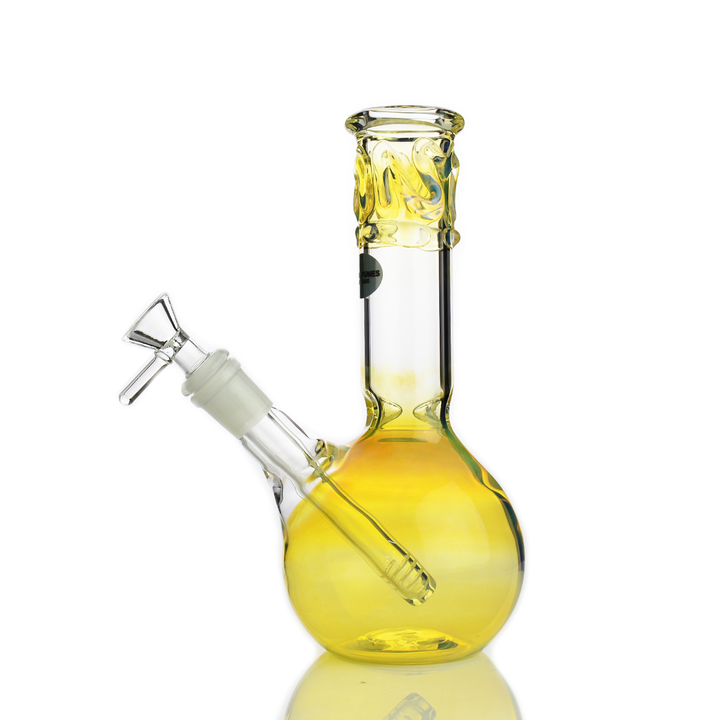 8-inch Fumed Glass Sphere Base Water Pipe