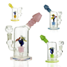 7" Slime Glass Flower Perc Water Pipe with 14mm Bowl