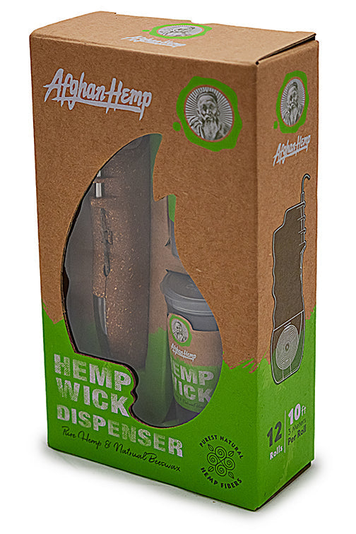 Hemp Wick Dispenser Kit with 12 Refills