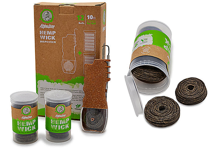 Hemp Wick Dispenser Kit with 12 Refills