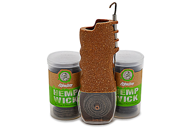 Hemp Wick Dispenser Kit with 12 Refills