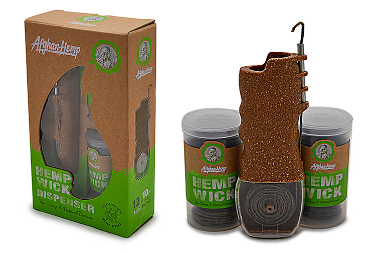 Hemp Wick Dispenser Kit with 12 Refills