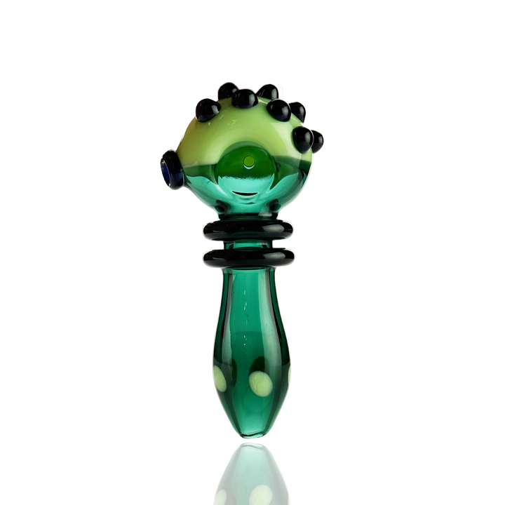Slime Head 4.5" Double Ring Glass Hand Pipe