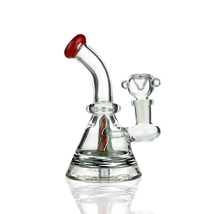 6 Inch Conical Water Pipe with Colored Rod