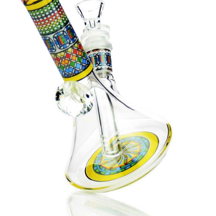 8 Inch Diamond Beaker Water Pipe, 14mm Joint