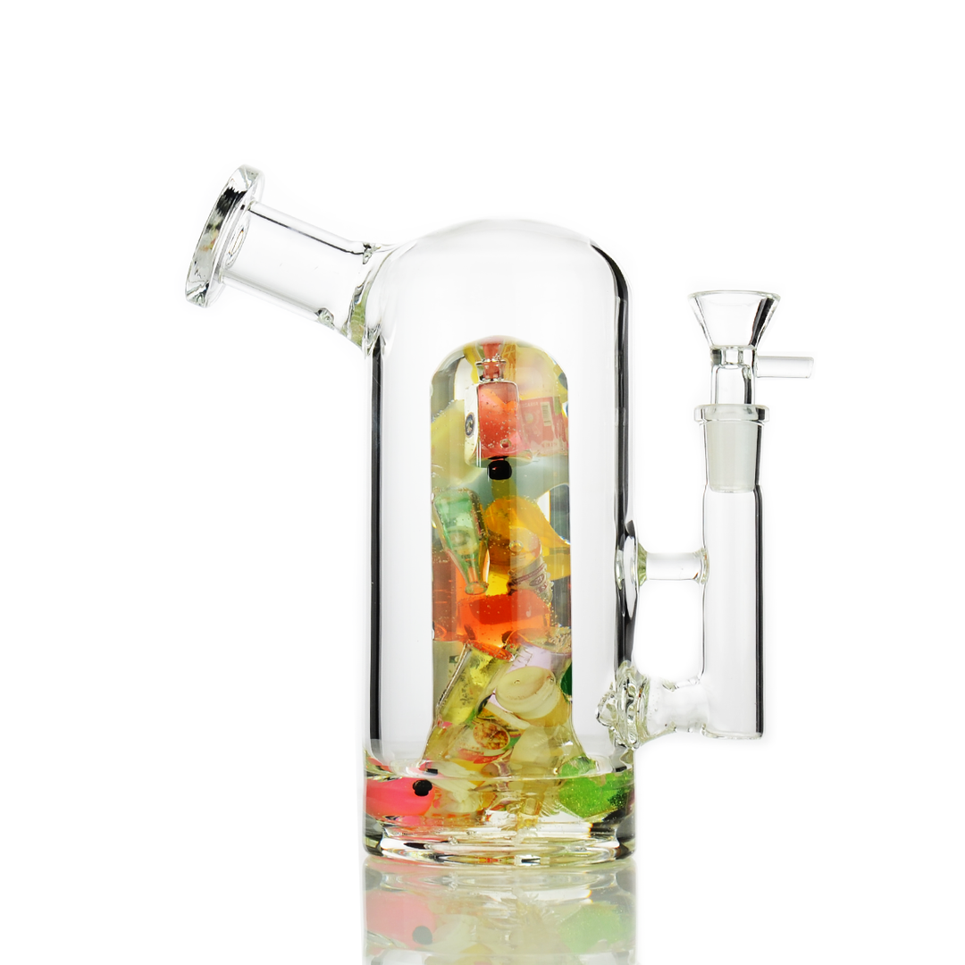 8" Jelly Shower Perc Water Pipe - 14mm Male Bowl
