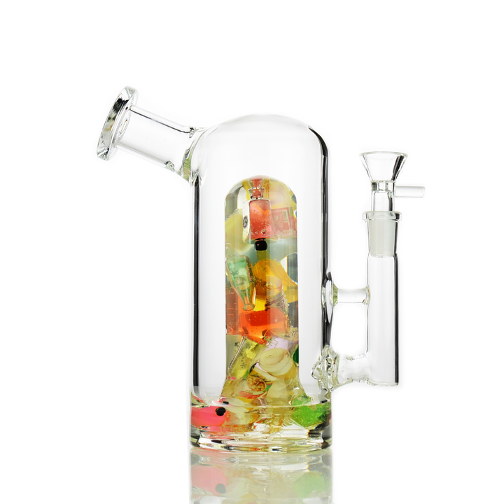 8" Jelly Shower Perc Water Pipe - 14mm Male Bowl