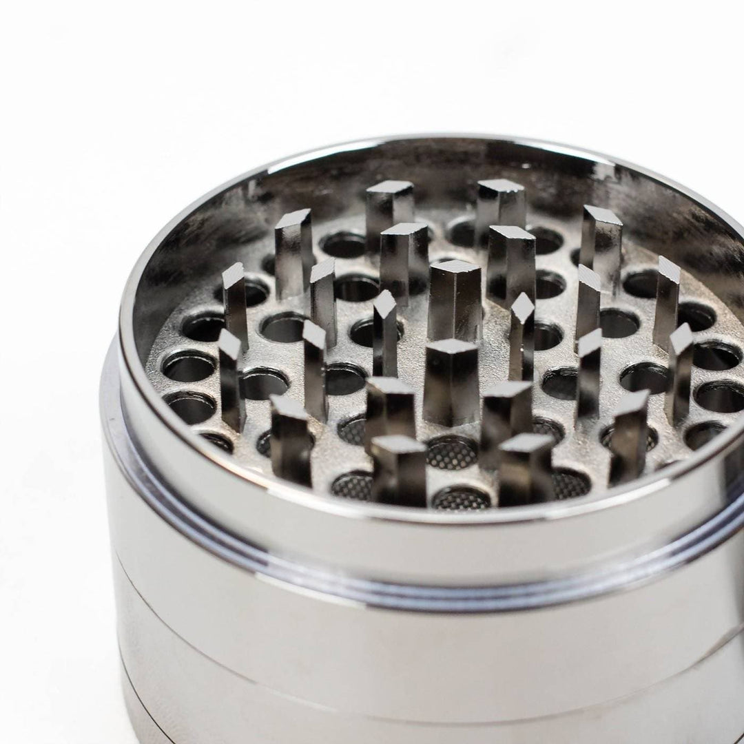 Spice grinder (2.5 inch), 4 part, vintage, ancient symbol design, magnetic lid, durable zinc alloy, pollen catcher - leaf-way brand accessories 6.3 cm_7