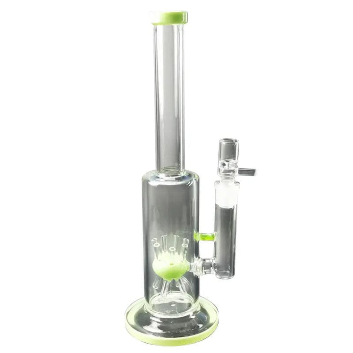 13" Straight Sprinkler Perc Glass Bong