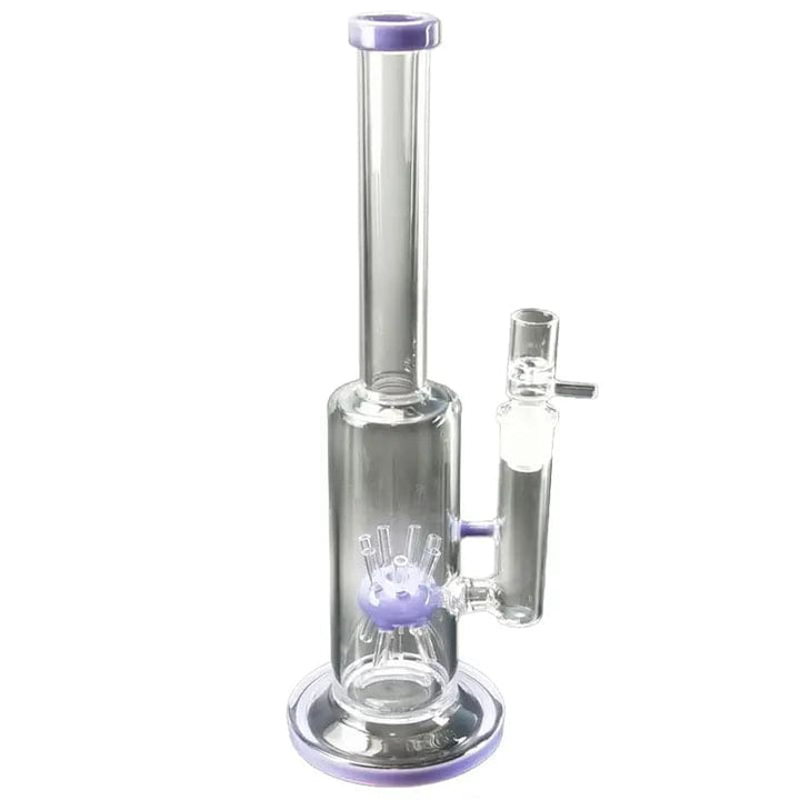 13" Straight Sprinkler Perc Glass Bong