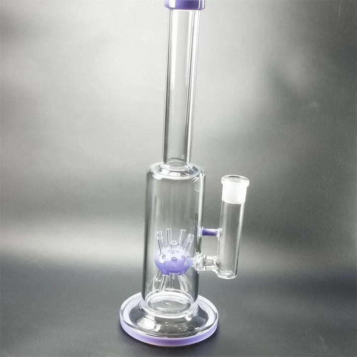 13" Straight Sprinkler Perc Glass Bong