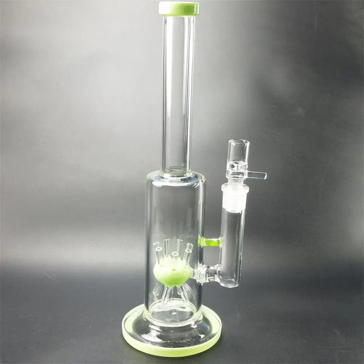 13" Straight Sprinkler Perc Glass Bong