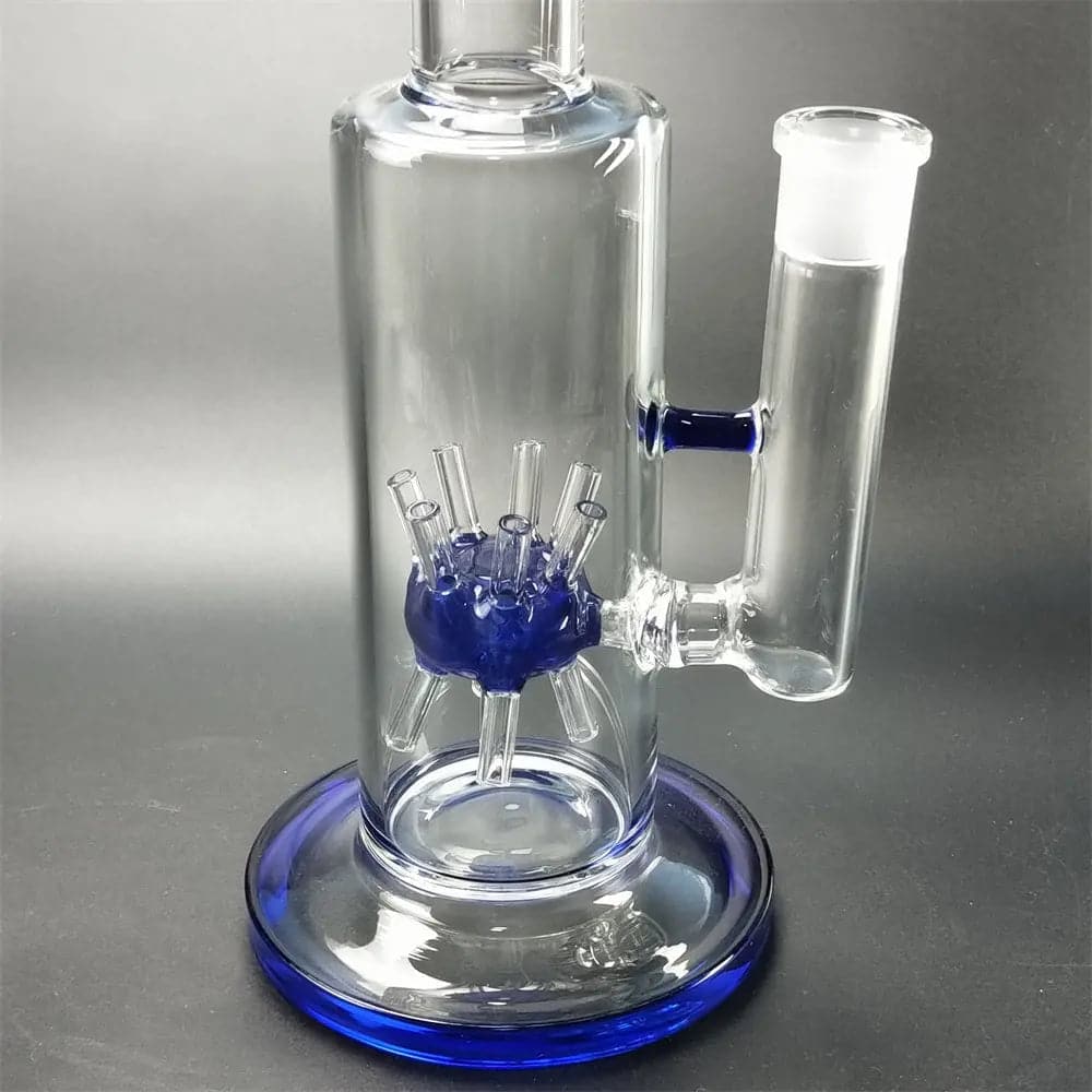 13" Straight Sprinkler Perc Glass Bong