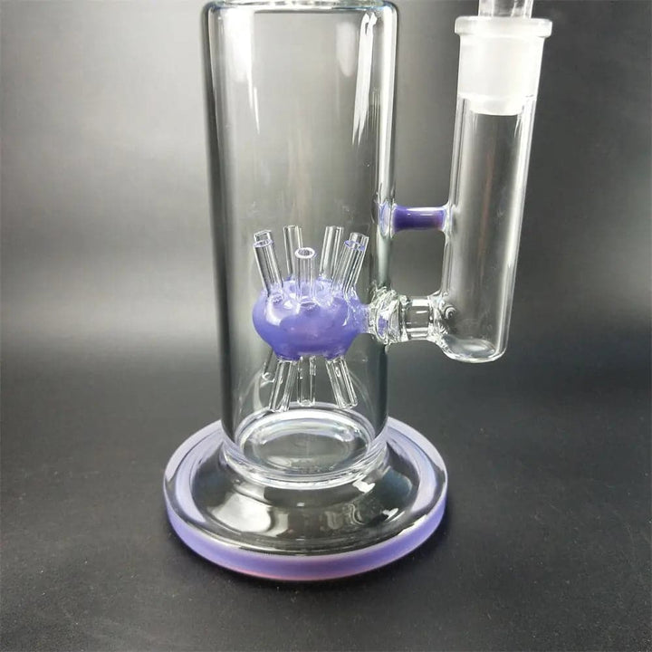 13" Straight Sprinkler Perc Glass Bong